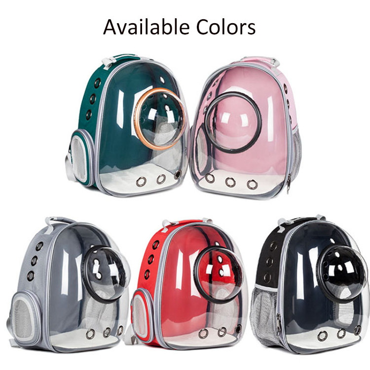 at Carrier Bags Breathable Pet Carriers Small Dog Cat Backpack Travel Space Capsule Cage Pet Transport Bag Carrying For Cats