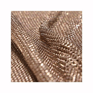 Metallic Sequin Chain mail Fabric For Dress Metallic Sequin Mesh