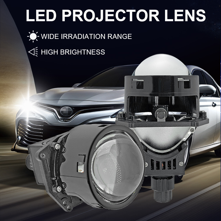 Hot Selling 12v 5500k 2.5 Inch Biled Projector Lens Bi Led Headlight Car Retrofit Kit