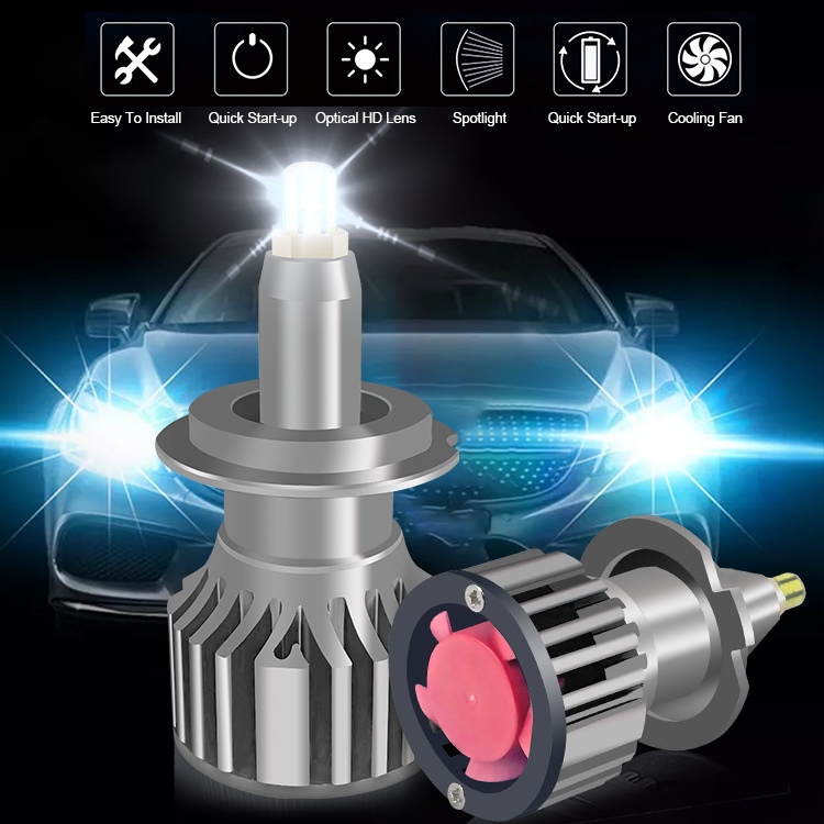 H7 Led Headlights 360 Degree 8 Sides 16000lm 80w 9005 9006 Hb4 Hb3 H8 H1 H4 H11 Led Bulb Canbus Car Light Bombillas Led Coche