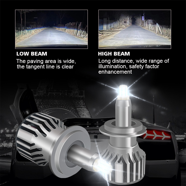 H7 Led Headlights 360 Degree 8 Sides 16000lm 80w 9005 9006 Hb4 Hb3 H8 H1 H4 H11 Led Bulb Canbus Car Light Bombillas Led Coche