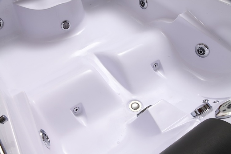 Bathroom two people bath massage whirlpool bathtub