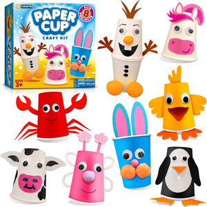 Paper cup handmade kit  Paper cup animal craft kit for kids