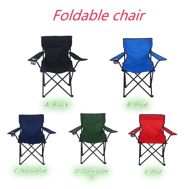 OEM Heavy Duty Beach Chair Metal Frame LightWeight Folding Recliner Camping Foldable Chairs with Carrying Bag