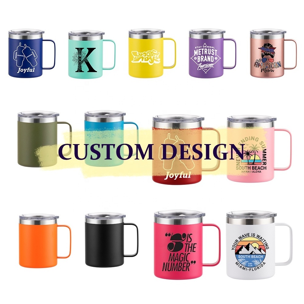 silk printing tumbler thermal modern black leak proof vacuum insulated camping travel tea coffee 12oz tumbler with sliding lid