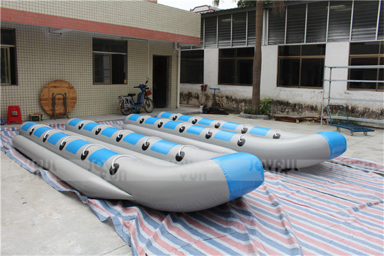 10 seats double tube inflatable funny flying banana boat for events or water games