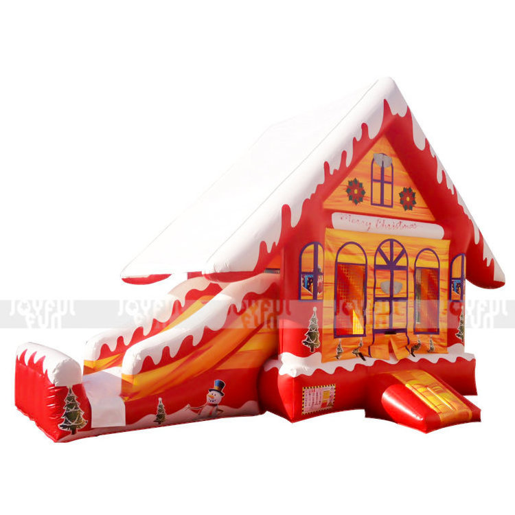 Christmas Snow House Theme Inflatable Adult Bounce House for Sale