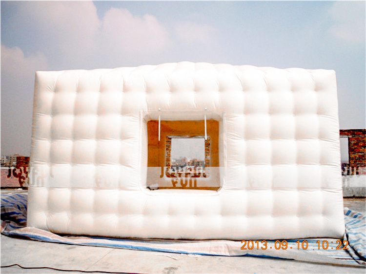 Custom White Color Inflatable Cube Camping Tent for Sales, Inflatable Wedding Tent for Rental