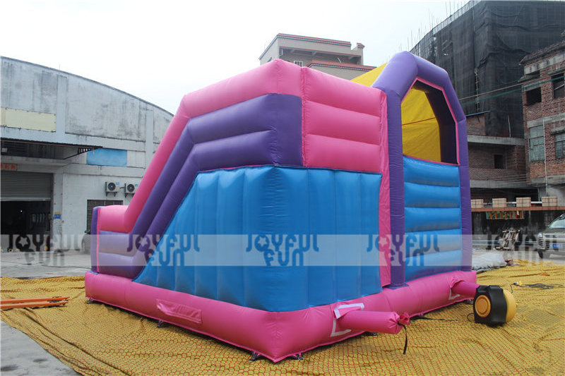 JOYFUL FUN inflatable combo pastel rainbow bounce house adult bounce house commercial