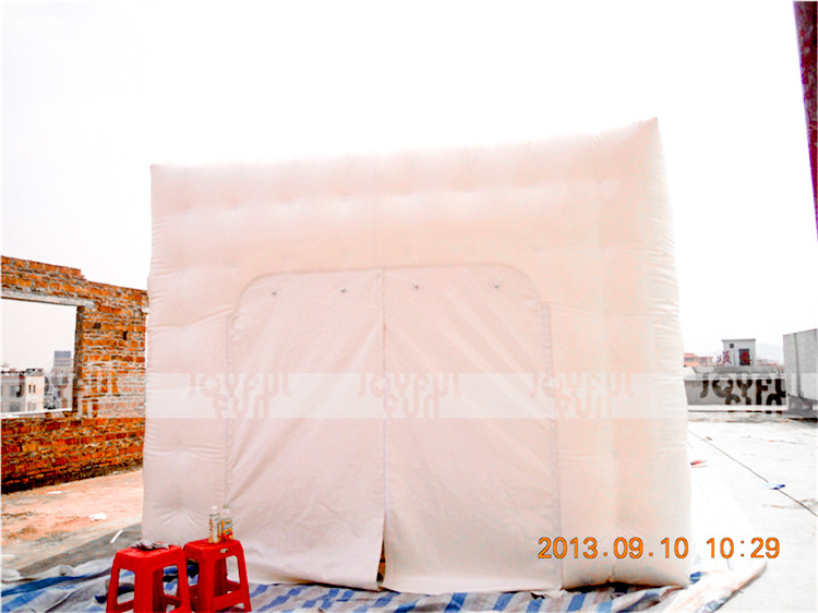 Custom White Color Inflatable Cube Camping Tent for Sales, Inflatable Wedding Tent for Rental