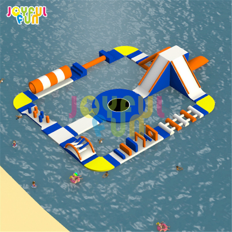 JOYFUL FUN small inflatable water obstacle course for pool inflatable commercial water park