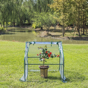 Factory supply personal flower green house outdoor tower shape steel tube small greenhouses for sale