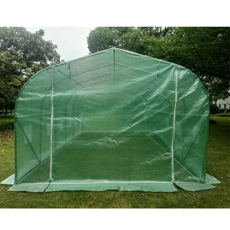 Factory direct supply spire top poly tunnel green house agricultural mini small greenhouse for sale