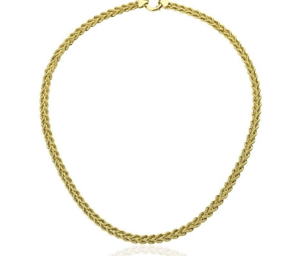 New Trend Sailor Lock Clasp Necklace 18k Gold Plated Stainless Steel Simple Chain Necklace Men Tarnish Free Jewelry