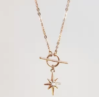 exquisite logo polar star necklace celestial sphere toggle pendant stainless steel necklace jewelry Wholesale best selling