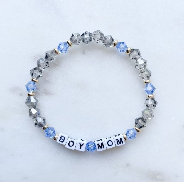 Mom Letter Bracelet Personalized Word Bracelet Czech Crystal Beads Personalized Gift 2024 New Design Bracelet