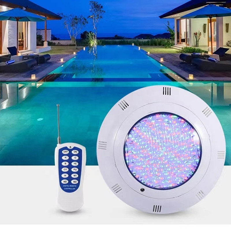 IP68 Waterproof Submersible Water Light Swimming Pool Underwater Led Light Rgb ABS Plastic Wall Mounted Poollight AC 12v 65 75