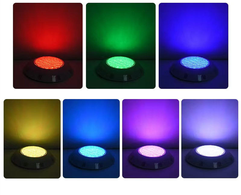 IP68 Waterproof Submersible Water Light Swimming Pool Underwater Led Light Rgb ABS Plastic Wall Mounted Poollight AC 12v 65 75