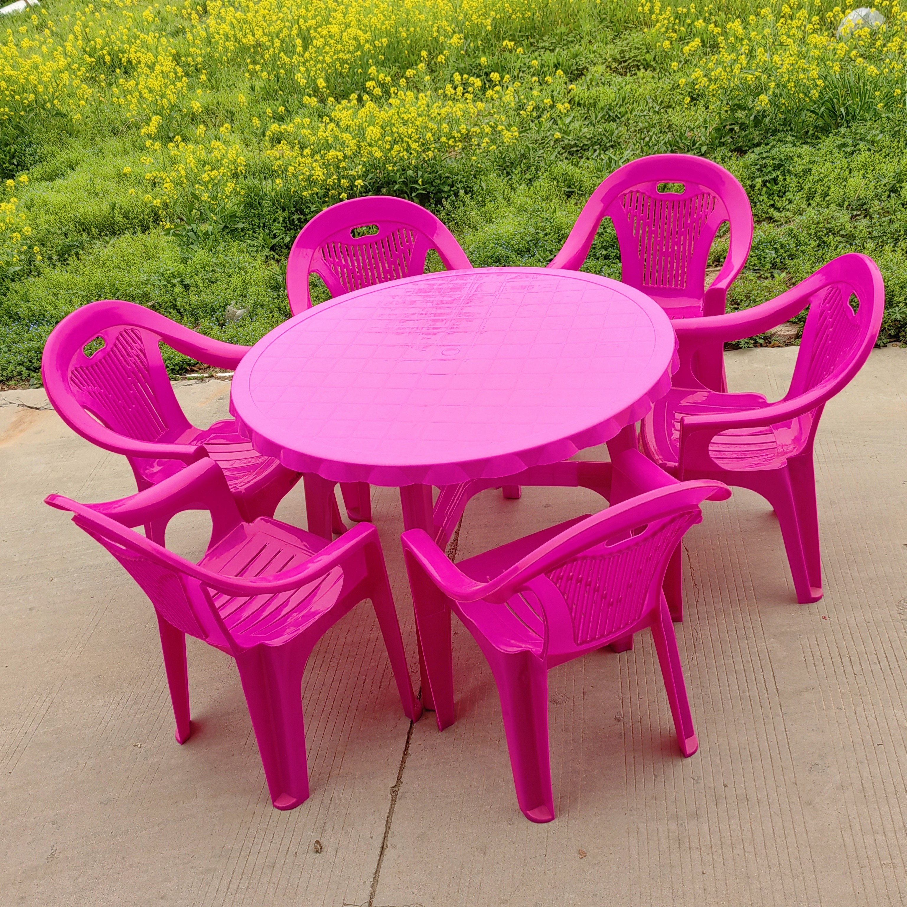 Wholesale Supplier Outdoor Furniture Plastic Table Round Square Bbq/Picnic/Dining Table Camping Table