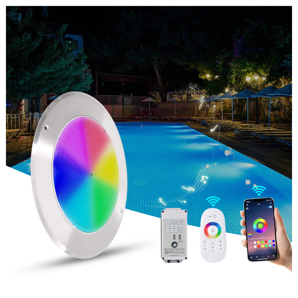 IP68 Color Changing 12V 25W 35W Resin Filled Waterproof LED PAR56 underwater swimming pool led lights