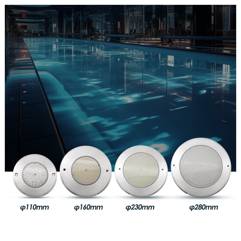 IP68 Color Changing 12V 25W 35W Resin Filled Waterproof LED PAR56 underwater swimming pool led lights