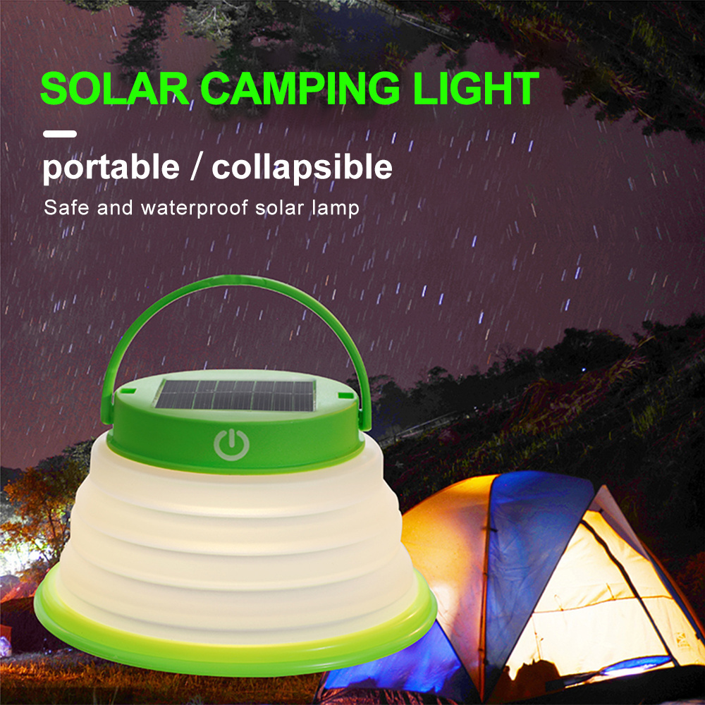 Wholesale Other Camping & Hiking Products Collapsible Rechargeable LED Lamps Camping Lantern Outdoor With 3 Modes