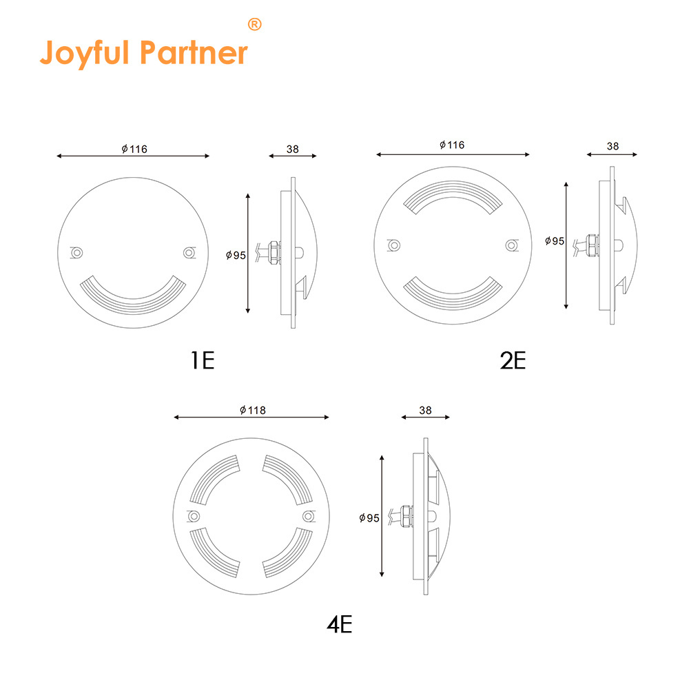 IP67 Waterproof  Driver Over 1/2/4 window  side  emitting  Buried Lamp Recessed Light LED Underground  Inground Light