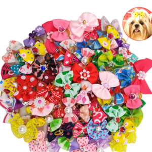 Pet hair accessories dog luxury hair accessories small cat bowknot hairpin