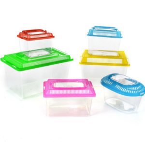 Plastic Turtle Fish Tank Reptile Feeding Pet Box Transport Portable Fish Tank