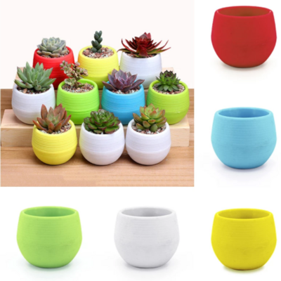 Plants Succulent Decor Colorful Plastic Nursery Pots Mini Home Flower Pots