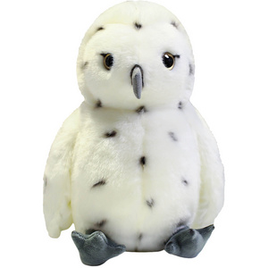 35cm Snowy Owl Plush Stuffed Animal Realistic Plush Owl Toy Custom Simulation Soft Toy Zoo Promotion Gifts