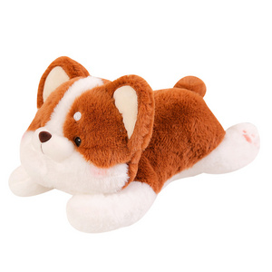 25cm 40cm 55cm Super Soft Corgi Stuffed Animal Toys Adorable Papa Corgi Dog Plush Animal Pillow Home Decor