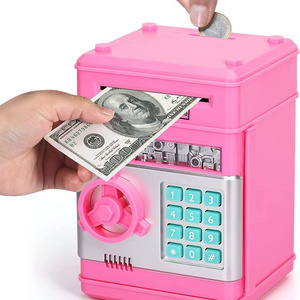 Piggy Bank for Girls Boys Large Electronic Money Coin Banks with Password Protection, Automatic Paper Money Scroll Saving Box