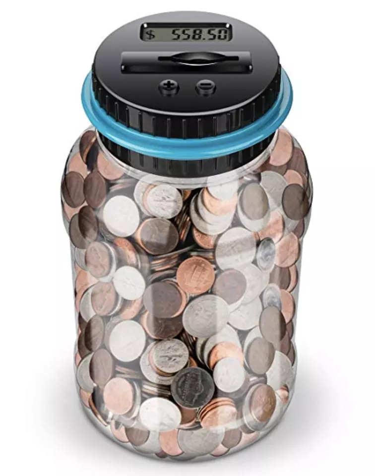 Personal Counter Digital Counting Coin Bank. Piggy Bank Savings Jar for US Coins