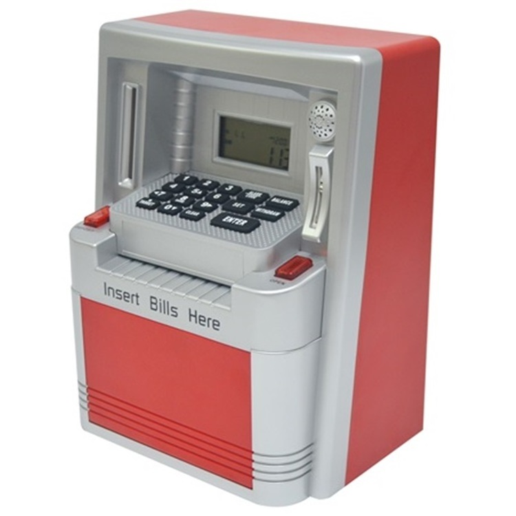 2023 Upgraded ATM Piggy Bank for Real Money for Kids Adults with Debit Card Digital Electronic Money Safe Saving