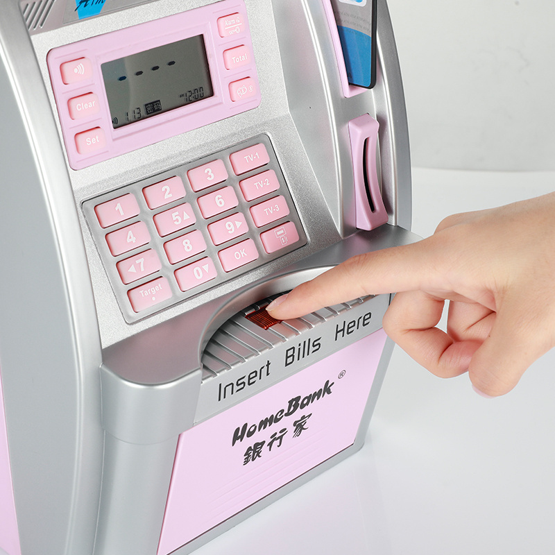 Top Selling High Quality Electronic ATM Saving Money Bank Digital Piggy Bank With User Card