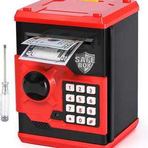 ATM Piggy Bank for Boys Girls Mini ATM Coin Bank Money Saving Box with Password Kids Safe Money Jar for Adults Kids