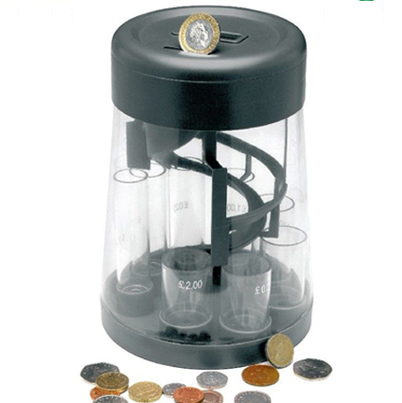 Digital Coin Counter Automatic Sorter -  Automatically Sorts Coins into Individual tube USD Digital  coins Counter sorter