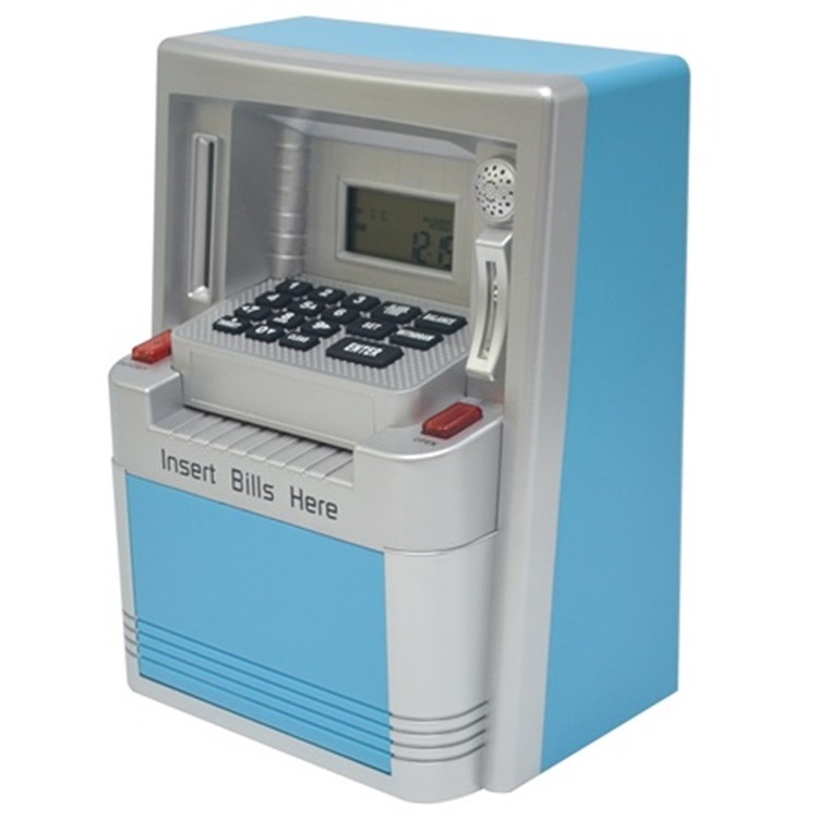 2023 Upgraded ATM Piggy Bank for Real Money for Kids Adults with Debit Card Digital Electronic Money Safe Saving