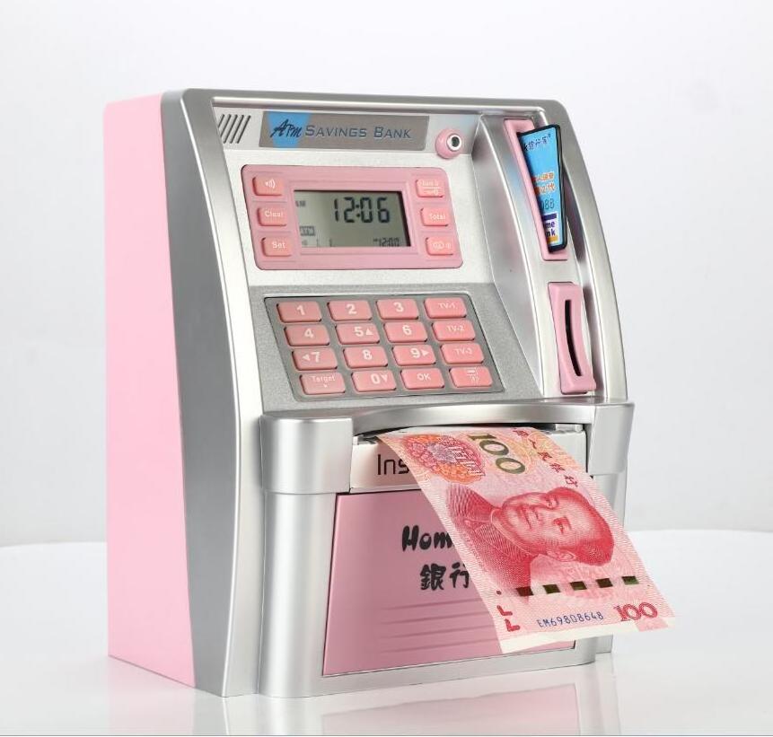 Top Selling High Quality Electronic ATM Saving Money Bank Digital Piggy Bank With User Card