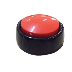 Factory Supply Funny Game Multi-color Recordable module talking buttons custom sound buzzer button for dog training