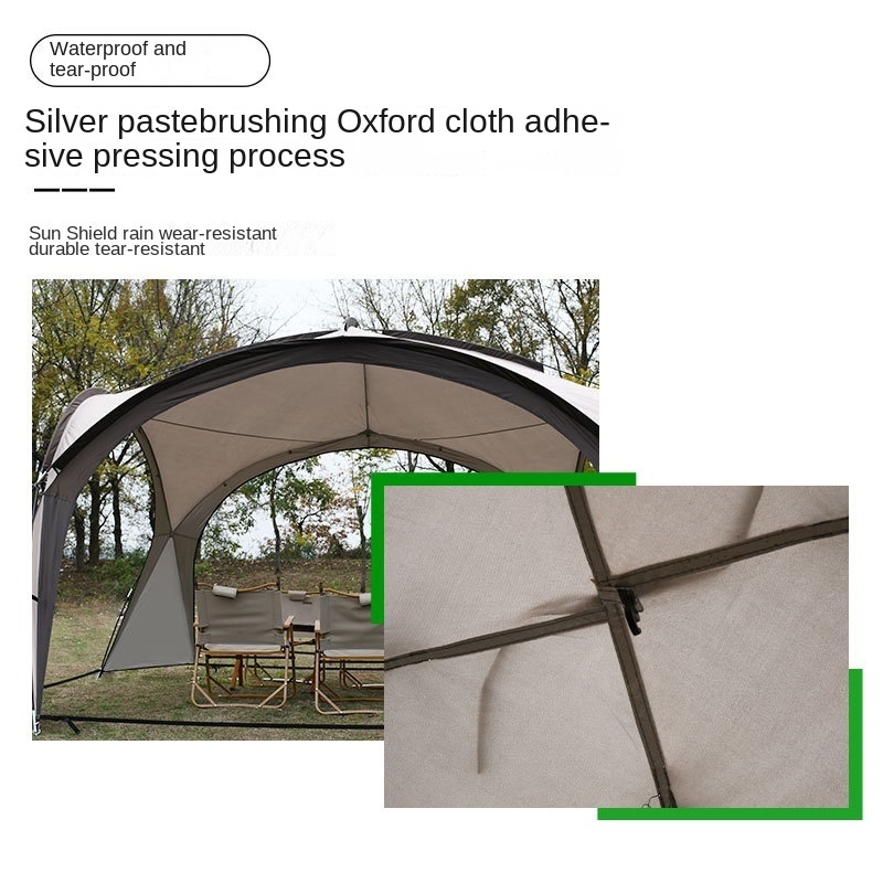 Campground Dome Canopy Camping Dome Tent Sunshade Ventilated Pergola Large Canopy Picnic Outdoor Equipment