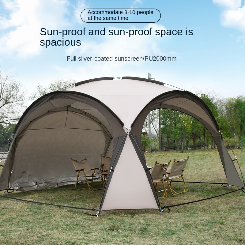 Campground Dome Canopy Camping Dome Tent Sunshade Ventilated Pergola Large Canopy Picnic Outdoor Equipment