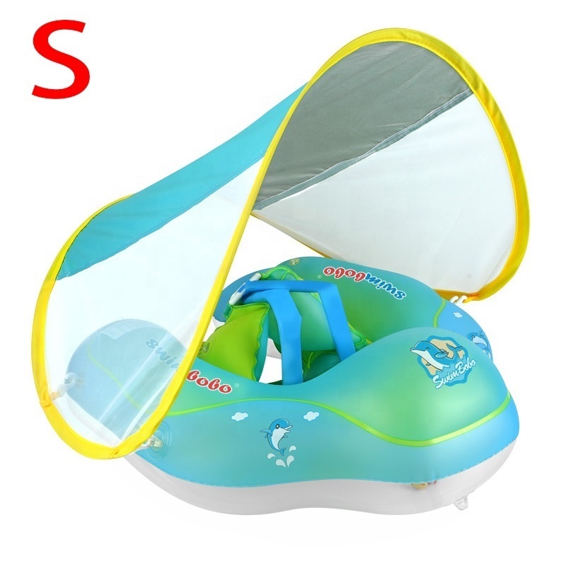 Swimbobo New Innovative Products Children's Seat Swimming Rings Net Kids Inflatable Float Baby Swim Ring In Water With Canopy