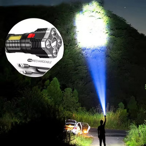 Hand Flashlight 1200-3000 Lumen LED torch flash light Outdoor 1200 Lumen Linterna Waterproof Flashlight Camping Power Bank