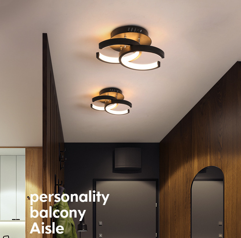 Rts Simple and modern creative corridor aisle ceiling light entryway balcony LED ceiling lamp Surface Mounted decoration lights