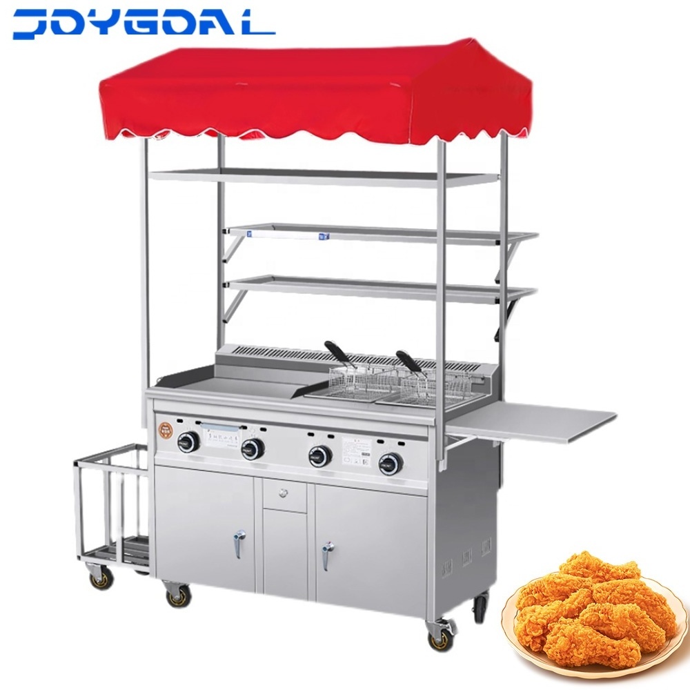 Customized mobile mobile kitchen food hot dog cart ice cream food deep fryer food trailer gasoline motorcycle