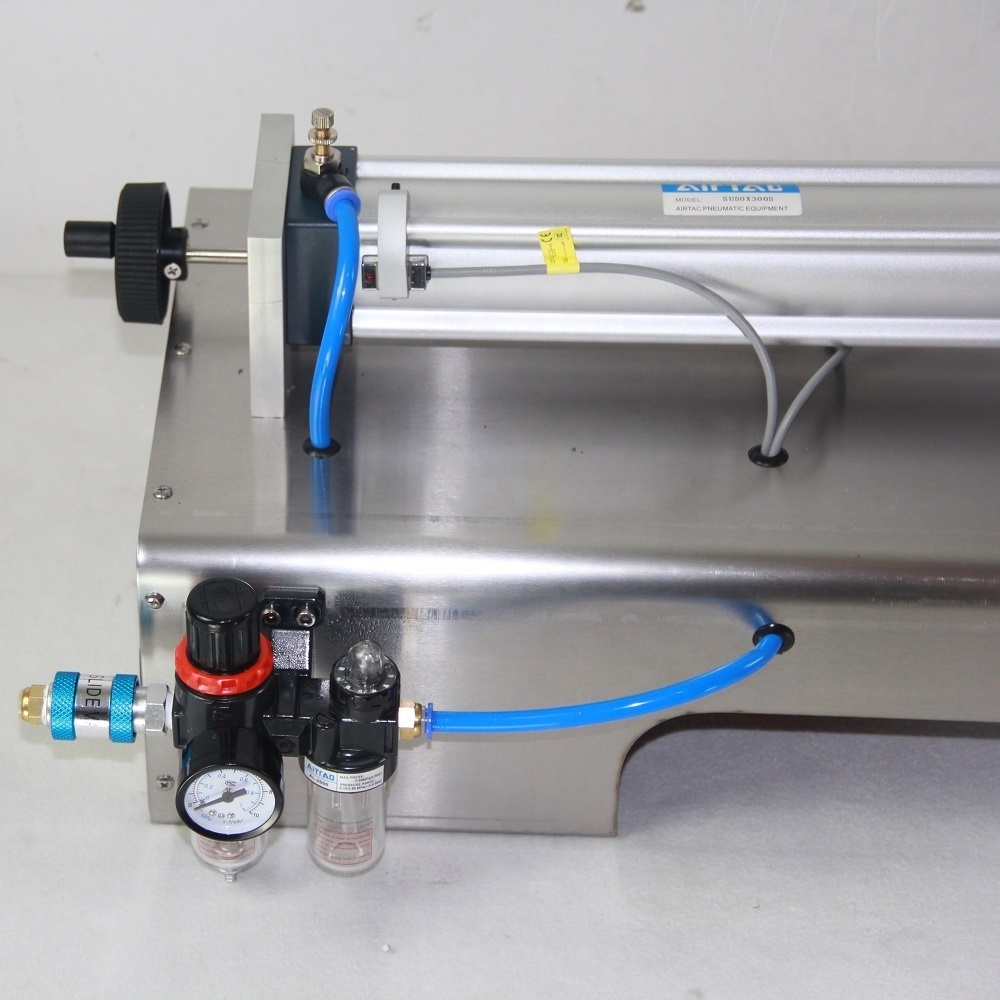 semi - auto lotion bottle filler / cosmetic cream piston filling machine for paste liquid