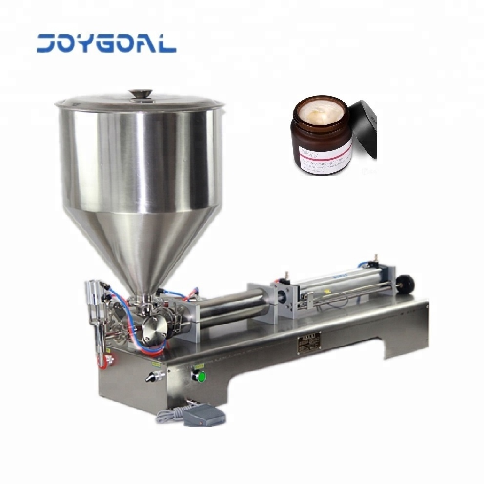 semi - auto lotion bottle filler / cosmetic cream piston filling machine for paste liquid