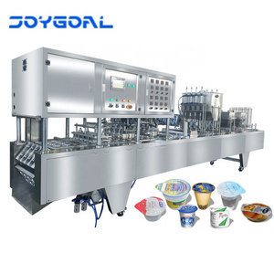 Automatic jelly pudding milk yogurt water cup filling and sealing machine cup cake filling machine